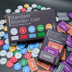 Standard Wooden Coin / Extra Pack โทเคนเหรียญ