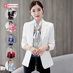 สูทผู้หญิงทำงาน เข้ารูป ดำ ขาว ชมพู แดงไวน์ น้ำเงิน