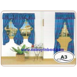 ผ้าม่าน หน้าต่าง / ประตู ผ้ามัน A3 (สีน้ำเงิน)