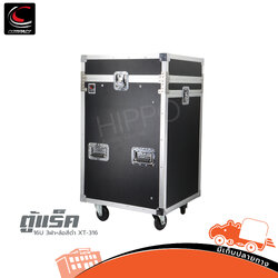 ตู้แร็ค 16 U 3 ฝา + ล้อ สีดำ COMPACT XT 316 (C8.2)