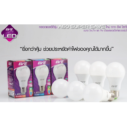 หลอดแอลอีดี A60 ขนาด 5-15 วัตต์ แสงขาวเดย์ไลท์ และแสงเหลืองวอร์มไวท์ (20,000 ชั่วโมง) LED A60