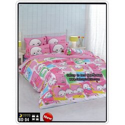 ชุดเครื่องนอน ผ้าปูที่นอนโตโต้ BD04 -