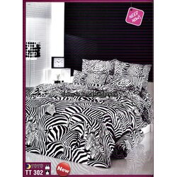 ชุดเครื่องนอน ผ้าปูที่นอนโตโต้ TT302 - ลายม้าลาย ขาว สลับดำ สำหรับคนชอบโทนนี้ สีนี้แนะนำเลยค่ะ