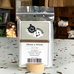 [Sleeve] DoublePuzzle: Brown (56 x 87 mm)