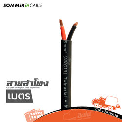สายลำโพง SOMMER 425 0056 Doublejack AWG 14 2X2.5 ดำ(วัดเมตร) (ผ28.6)