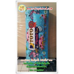 ที่นอนปิคนิคโตโต้ TOTO ขนาด 5 ฟุต - CU64 - ลายพูห์ คิวตี้ สีฟ้า ลูกกวาด - ที่นอนปิกนิกขนาดใหญ่ที่สุด มีหมอนแถม 2 ใบ ถอดซักได้ (คลิ๊กดูลายเต็ม ๆด้านใน)