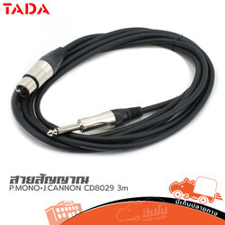 สาย P.MONO+J.CANNON CD8029 ยาว 3 เมตร TADA (HP001-01)