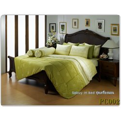 ผ้าปูที่นอนผ้าคอตตอน PC002 ผ้านิ่มมาก เนื้อนุ่ม - ชุดเครื่องนอน ซาตินพรีเมียร์ Royal Touch ผ้า cotton 100% (กันไรฝุ่น)