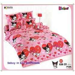 ชุดเครื่องนอน ผ้าปูที่นอนโตโต้ คุโรมิ Kuromi - KM01