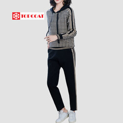 ชุดเซ็ทขึ้นเครื่อง (Airport Look) มีฮู้ดปรับได้ จั้มแขน-ขา-เอว เนื้อผ้ายืดหยุ่นใส่สบาย