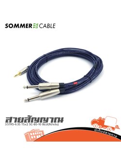 สาย SOMMER 3.5TRS 6.35 TSx2 SC B5 10 BLU(สีน้ำเงิน) (SP1)