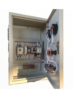 ตู้ควบคุมปั๊มน้ำ 1 HP 220 v ใช้ Flow switch ใบพาย 220 Vac