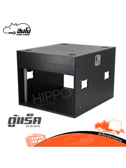 ตู้แร็คไม้สีดำ 6 U ลึก 24 นิ้ว D RACK (PP1.)