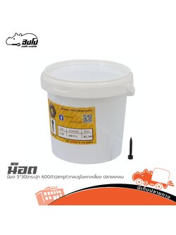 น็อต 5*30(กระปุก 600ตัว)สกรูหัวกลมรูในหกเหลี่ยม ปลายแหลม (SP1)