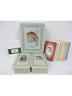 กล่อง(ใหญ่ )โลหะบรรจุสมุดโน๊ต+ฉีกลายพระตำหนัก