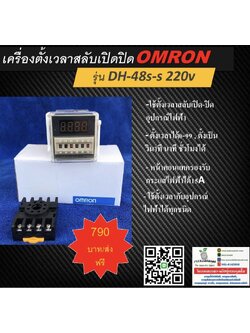เครื่องตั้งเวลาสลับเปิดปิด OMRON รุ่น DH48S-S 220v