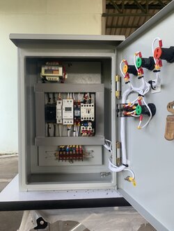 ตู้ควบคุมโซลินอยด์วาล์ว 220 v 1 โซน ตั้งเวลาทำงาน + ปั๊มน้ำ 2 hp