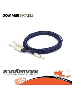สาย SOMMER 3.5TRS 6.35 TSx2 SC B5 05 BLU(สีน้ำเงิน) (SP1)