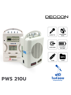ตู้ขยาย DECCON PWS 210U(กล่องฟ้า ) (I22.2)