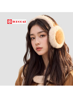 ที่ปิดหูกันหนาวสำหรับผู้หญิง เฟอร์ขนมิงค์หนานุ่ม พับเก็บได้ ง่ายต่อการพกพา