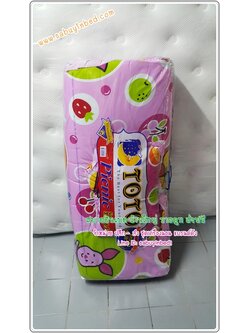ที่นอนปิคนิคโตโต้ ลายการ์ตูน ขนาด 3.5 ฟุต TOTO - CU06 - Cuties หมีพูห์ สีชมพู และ เพื่อนๆ - มีหมอนแถม 1 ใบ ที่นอนมีระบายชาย (คลิ๊กดูลายเต็ม ด้านใน)