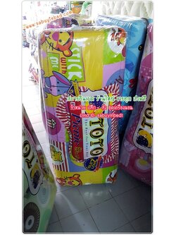 ที่นอนปิคนิคโตโต้ ลายการ์ตูน ขนาด 3.5 ฟุต TOTO - CU10 - Cuties หมีพูห์ สีชมพู และ เพื่อนๆ - มีหมอนแถม 1 ใบ ที่นอนมีระบายชาย (คลิ๊กดูลายเต็ม ด้านใน)