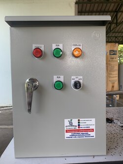 ตู้ควบคุมโซลินอยด์วาล์ว 24 vdc 1 โซน ตั้งเวลาทำงาน + ปั๊มน้ำ 2 hp