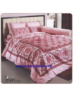 ชุดเครื่องนอน ผ้าปูที่นอนโตโต้ ลายเดิม แต่ขายดีมาก ๆ TT071 ชมพู