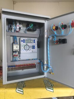 ตู้ควบคุมโซลินอยด์วาล์วไฟฟ้าเครื่องตั้งเวลา WEATHERMATIC โซน 12 +ปั๊มน้ำ 2 hp *เพิ่มเฟสโปเทคชั่นได้*