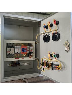 ตู้ควบคุมปั๊มน้ำ 1-3 Hp 3 เฟส 380v ตั้งเวลาการทำงาน มีเฟส