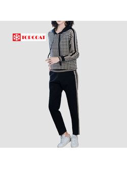 ชุดเซ็ทขึ้นเครื่อง (Airport Look) มีฮู้ดปรับได้ จั้มแขน-ขา-เอว เนื้อผ้ายืดหยุ่นใส่สบาย