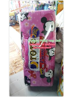 ที่นอนปิคนิคโตโต้ ลายการ์ตูน ขนาด 3.5 ฟุต TOTO - CU72 - Mickey Mouse พื้นชมพู - มีหมอนแถม 1 ใบ ที่นอนมีระบายชาย (คลิ๊กดูลายเต็ม ด้านใน)