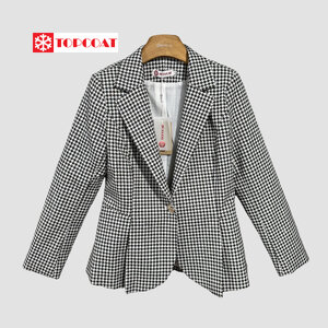 เสื้อสูททรงเข้ารูปลายชิโนริ ชายเสื้อแบบระบาย กระดุมเม็ดเดียว