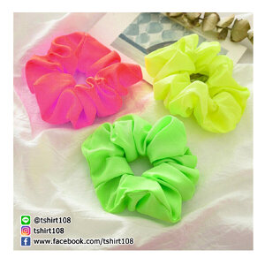 ยางรัดผมสีนีออนสะท้อนแสง