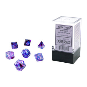 [ลูกเต๋า] Chessex: Nebula Mini-Polyhedral 7 RPG Dice Set