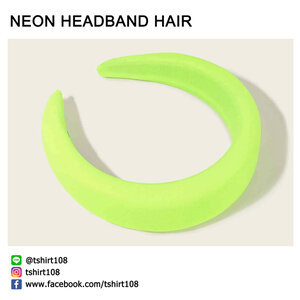 ที่คาดผมสีนีออนสะท้อนแสง