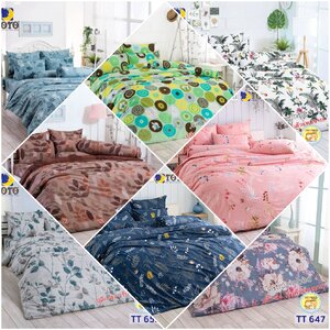 ผ้าปูลายดอกไม้ หัวใจ