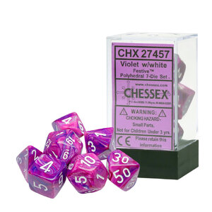 [ลูกเต๋า] Chessex: Festive Polyhedral 7 RPG Dice Set