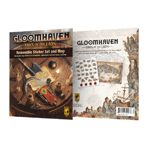 Gloomhaven: Jaws of The Lion Removable Sticker Set and Map