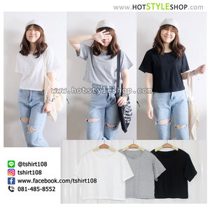เสื้อครอปแขนสั้น