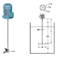 เครื่องกวน ผสม เคมี สี และ ของเหลว ขนาด 0.5 Hp. แบบ 500 ลิตร 380V