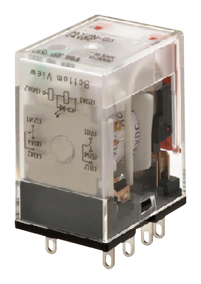 Omron คอนแทครีเลย์ MY2N 24VDC Relay ( มีไฟโชว์ ) MY2N Relay Omron ใช้ไฟ24V ของแท้