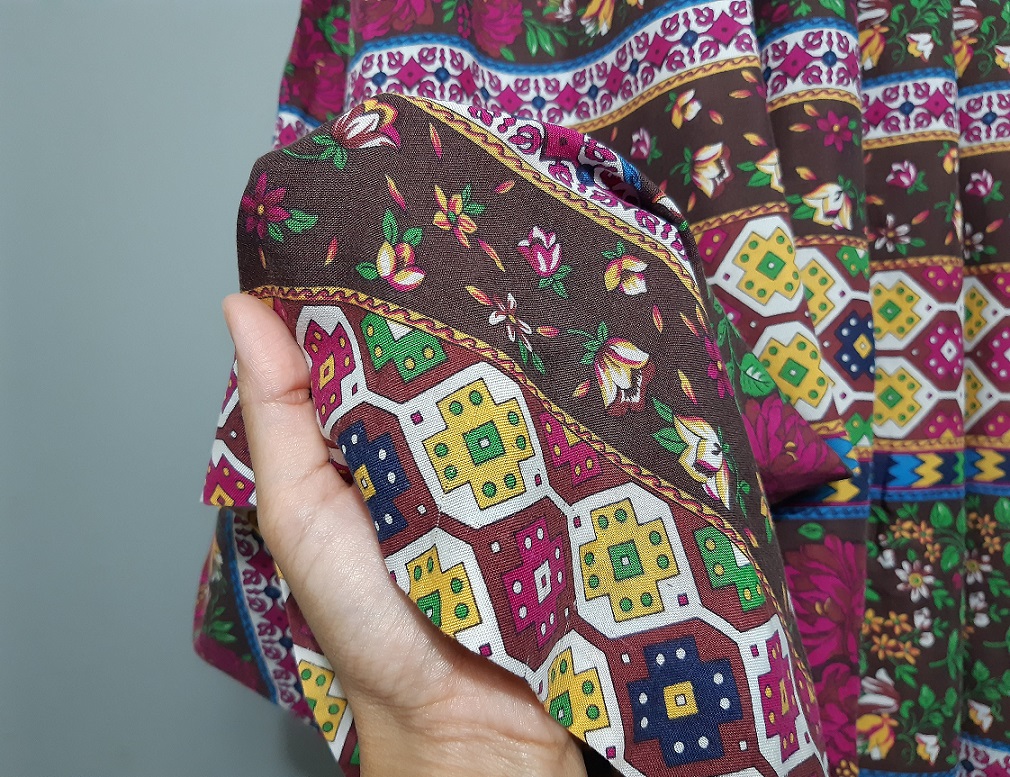 กระโปรงยาวลายดอกแบรนด์ Beneton