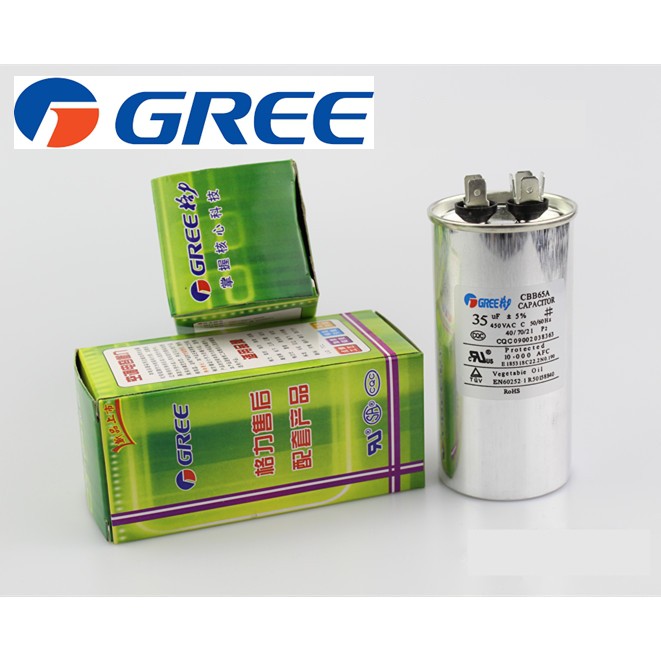 Capacitor อะไหล่แอร์ แคปรัน GREE คาปา คาปาซิสเตอร 20 / 25 / 30 / 35 / 40 / 45 / 50 / 60uF 450V CBB65 Run AirConditioner
