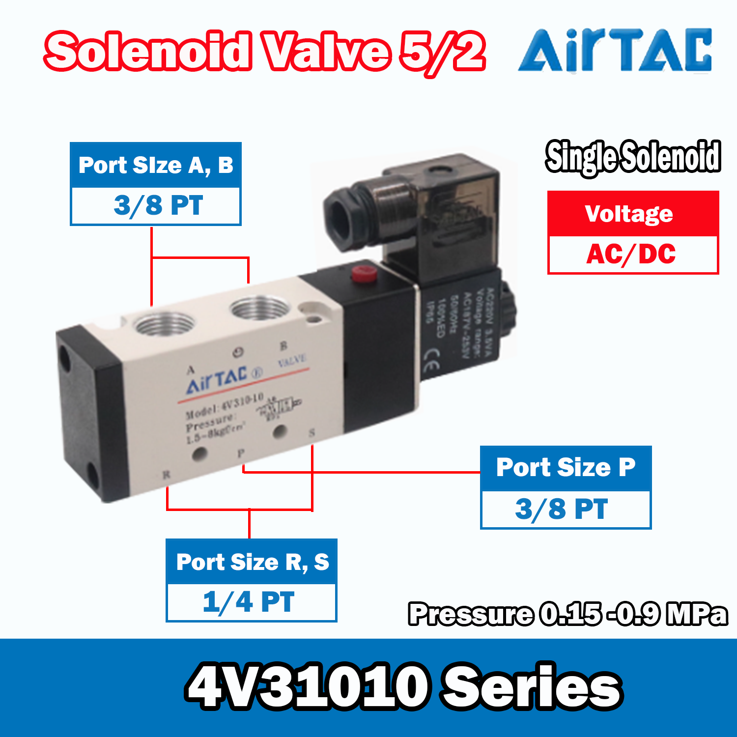 Airtac Solenoid Valve 5/2 Airtac 4V310