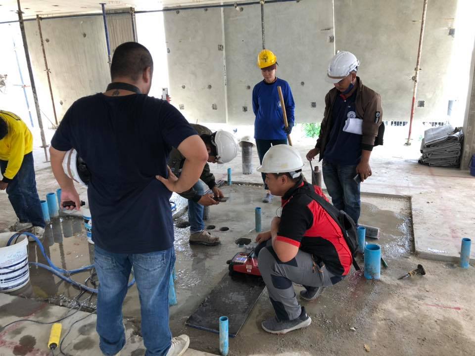 รับสแกนหาตำแหน่ง เหล็ก ในโครงสร้างคอนกรีต ด้วยเครื่อง Hilti Ps100