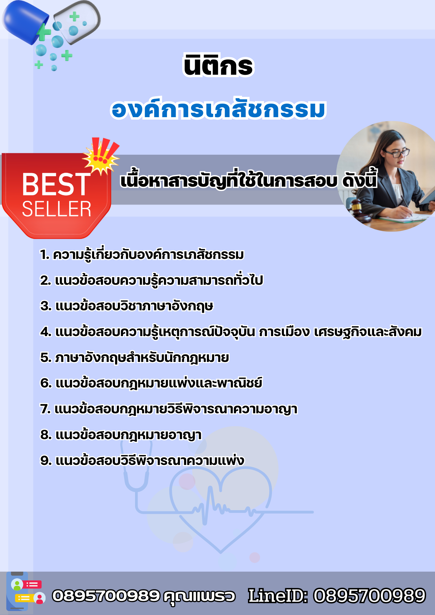 แนวข้อสอบนิติกร องค์การเภสัชกรรม 2568