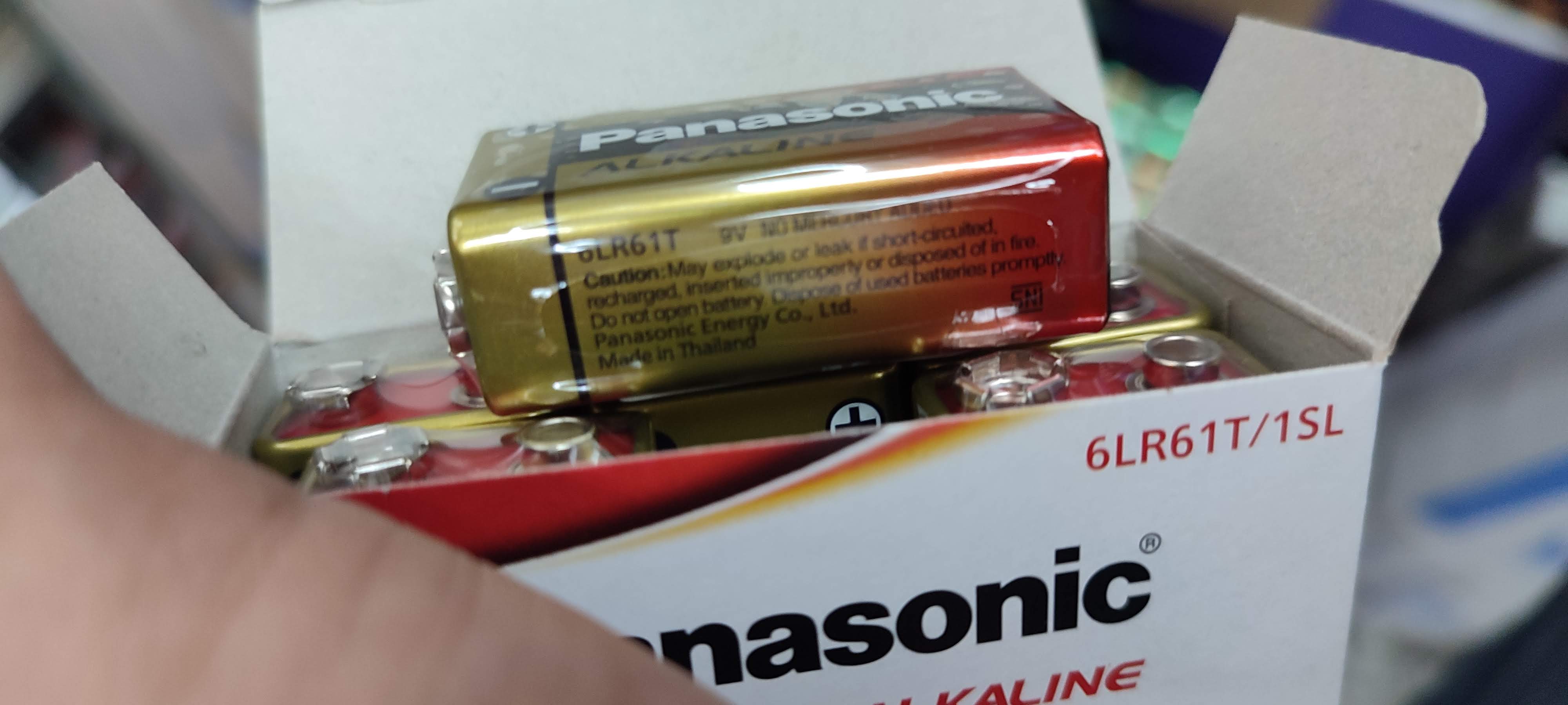 Panasonic Alkaline Battery 9V 1ก้อน อัลคาไลน์แบตตเตอรี่ ถ่านสี่เหลี่ยมอัลคาไลท์