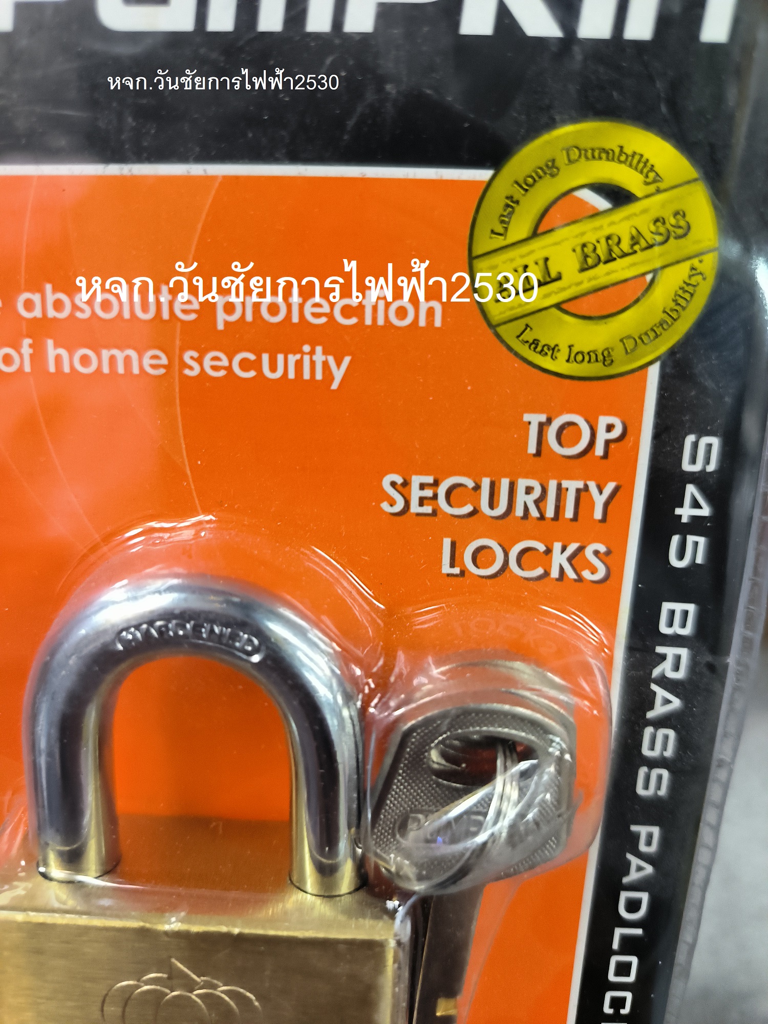 PUMPKIN-PRO กุญแจแขวน รุ่น lucky lock 45S 39112/ Lucky Lock S45/สั้น