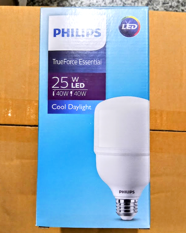 Philips หลอดไฟ LED 25W TrueForce Essential Highbay แสงขาว 6500K E27 ฟิลิปส์ ทรูฟอร์ช ไฮเบย์หลอดไฟ LED 25W Cool Daylight